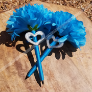 "Crazy Pom" Faux Flower Pen